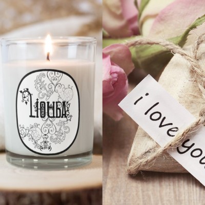 Bougie Santal Je t'aime